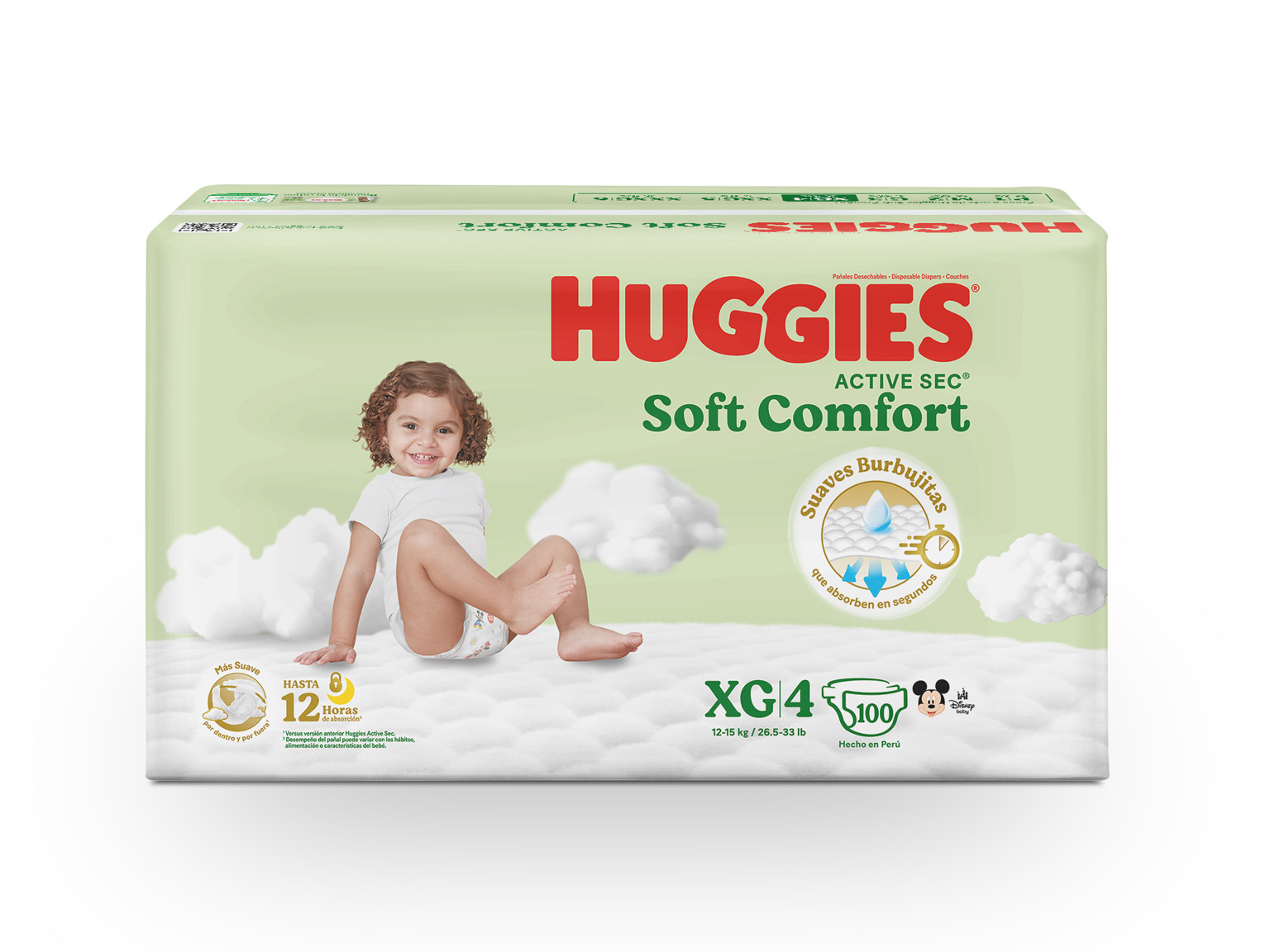Huggies Active Sec Soft Comfort XG