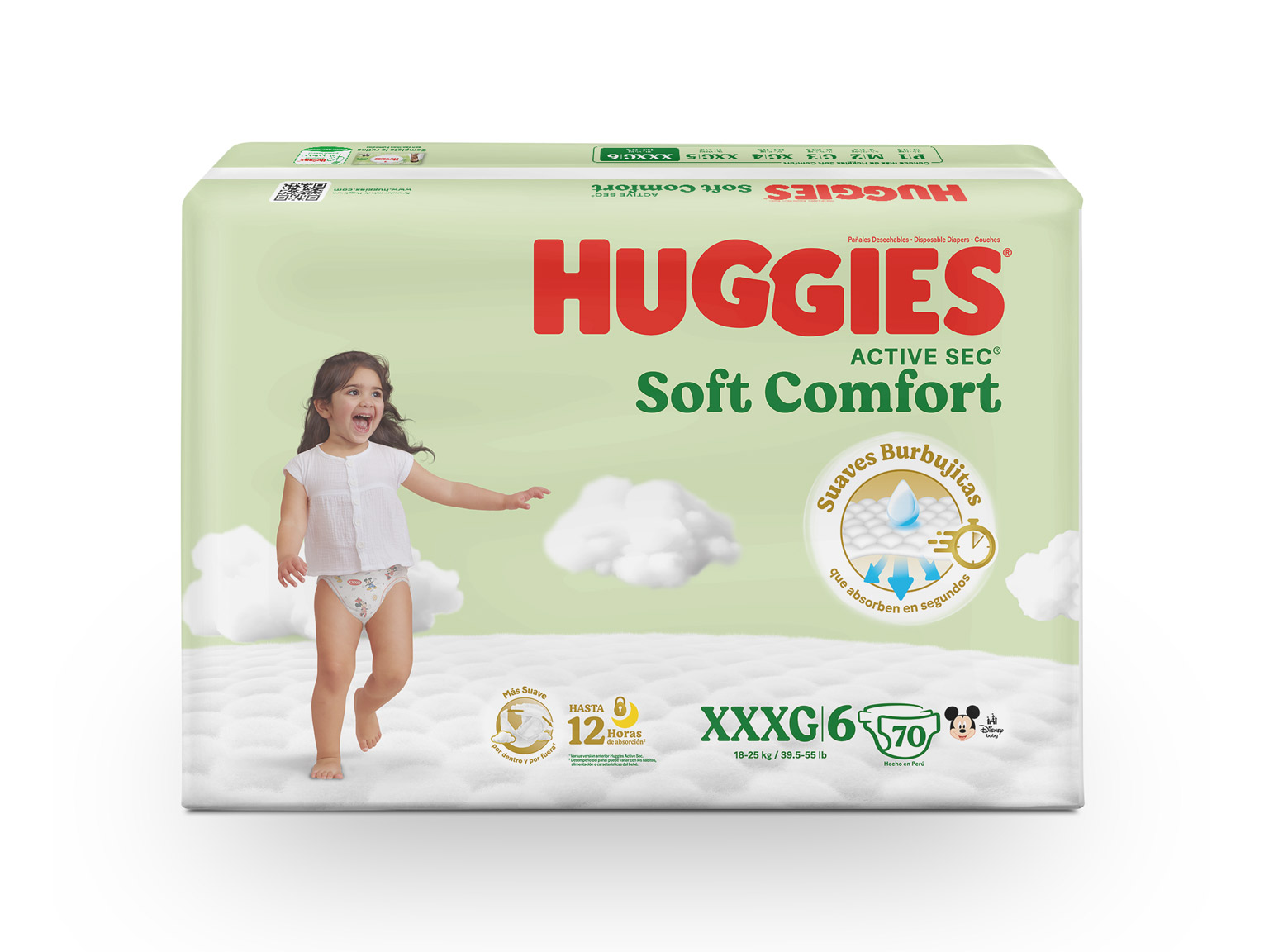 Huggies Active Sec Soft Comfort XXXG